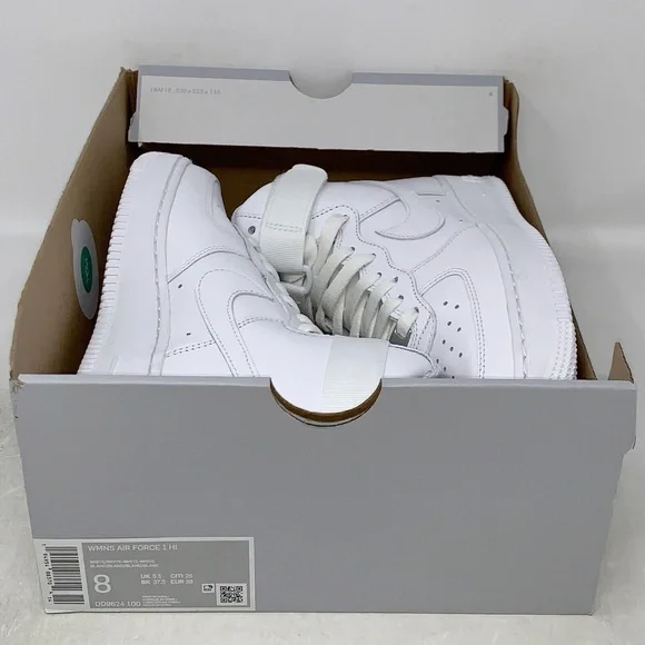 Nike Shoes Nike Air Force High Triple White Sneaker Size